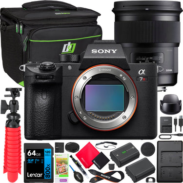 Sony a7R IV Mirrorless Full Frame Camera Body Kit + Sigma 50mm F1.4 Art Lens Bundle