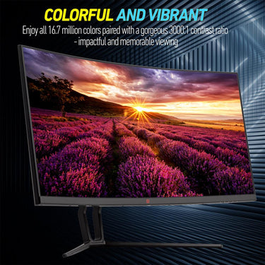 Deco Gear 35" Curved Gaming Ultrawide Monitor, 3440x1440, 120 Hz, 1ms MPRT, (Open Box)