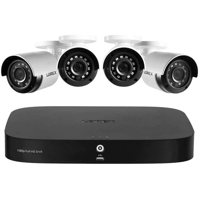 Lorex 1080p HD 8-Channel 1TB DVR Security Camera System with Four 2MP Bullet Cameras