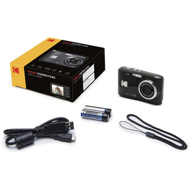 Kodak PIXPRO FZ45 16MP Digital Camera Black with Lexar 64GB Memory Card