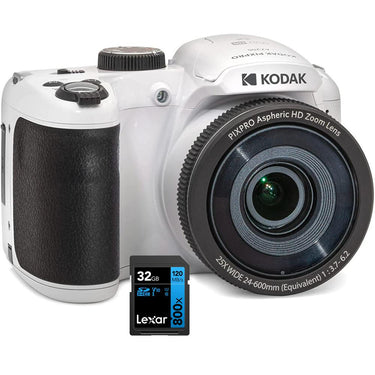 Kodak PIXPRO Astro Zoom 16MP Digital Camera 25X Zoom White with 32GB Memory Card