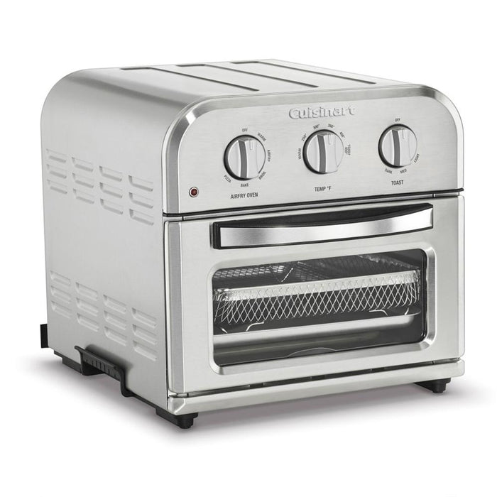 Cuisinart Compact AirFryer/Convection Toaster Oven Steel + Knife and Oven Mitt