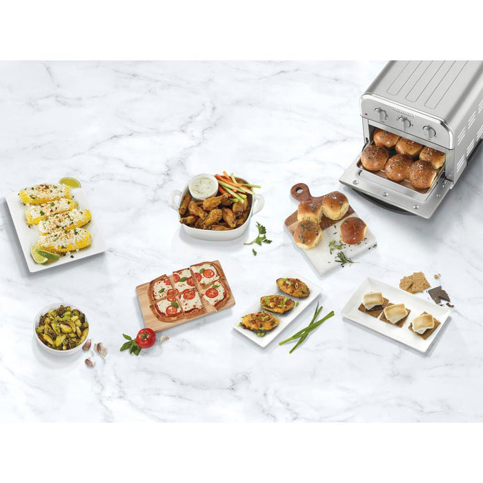 Cuisinart Compact AirFryer/Convection Toaster Oven Steel + Cutlery Set & Board