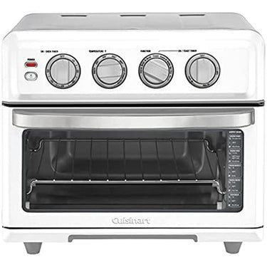 Cuisinart AirFryer Toaster Oven with Grill White + Knife & Oven Mitt Pair