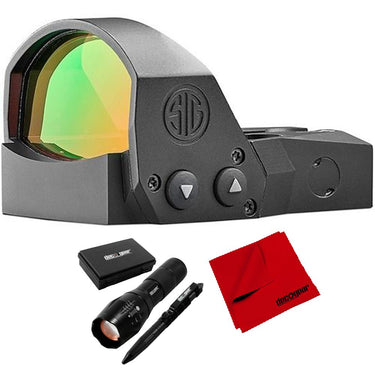 Sig Sauer 1x30mm Miniature Open Reflex Red Dot Pistol Sight with Tactical Bundle