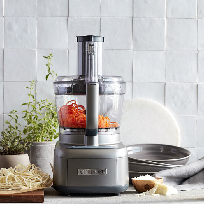 Cuisinart Elemental 13-Cup 550 Watt Food Processor with Spiralizer and Dicer, Silver