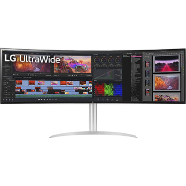LG 49" 32:9 UltraWide Dual QHD Nano IPS Curved Monitor (49WQ95C-W) - Open Box