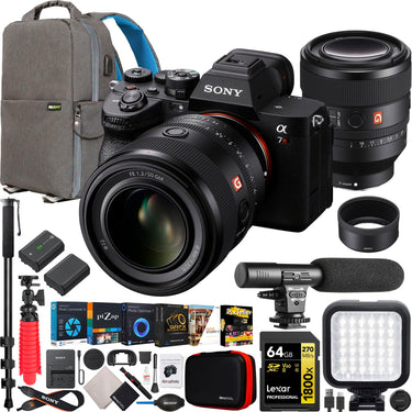 Sony a7R V Full Frame Mirrorless Camera + FE 50mm F1.2 GM Lens Kit SEL50F12GM Bundle