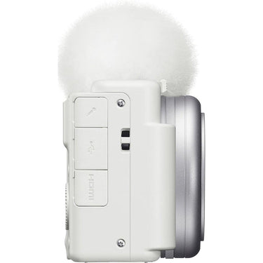 Sony ZV-1F Vlog Camera for Content Creators and Vloggers - White ZV-1F/W - Open Box