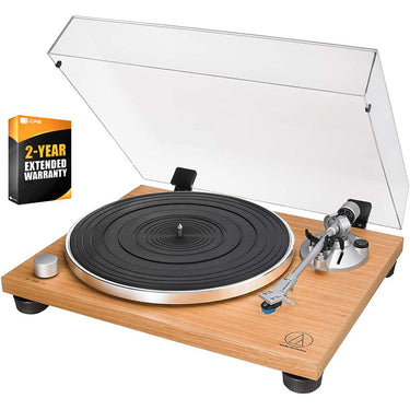 Audio-Technica AT-LPW30TKR Fully Manual Belt-Drive Turntable w/ 2 Year Extended Warranty