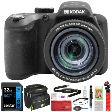 Kodak PIXPRO Astro Zoom 20MP Digital Camera 40X Optical Zoom w/ 32GB Memory Card Kit