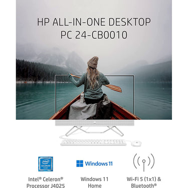 Hewlett Packard 23.8" Intel Celeron J4025 8GB/256GB SSD All-in-One PC Open Box