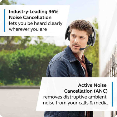 BlueParrott S650-XT 2-in-1 Convertible Bluetooth Noise-Canceling Headset - Open Box