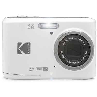 Kodak PIXPRO FZ45 16MP Digital Camera White with Lexar 64GB Memory Card