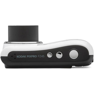 Kodak PIXPRO FZ45 16MP Digital Camera White with Lexar 64GB Memory Card