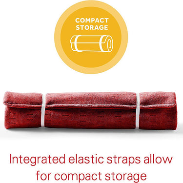 Sunbeam Heating Pad for Back, Neck, and Shoulder 6 Heat Settings, XXL (Garnet)