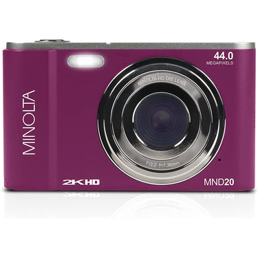 Minolta MND20 44 MP / 2.7K Ultra HD Digital Camera - Magenta