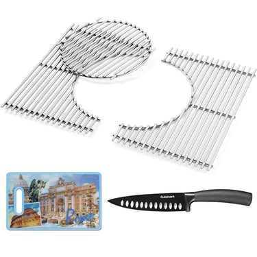 Weber Gourmet Barbeque System Spirit 300 Series Steel Grates + Knife and Board