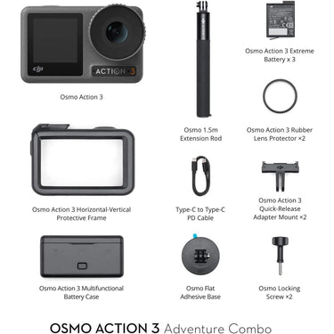 DJI Osmo Action 3 Action Camera - Adventure Combo