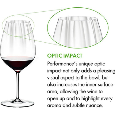 Riedel Performance Cabernet Wine Glasses, 2-pack - 6884/0 - Open Box