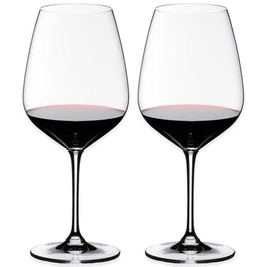 Riedel Heart to Heart Cabernet Sauvignon Glasses Set of 2 with Steel Ice Cubes