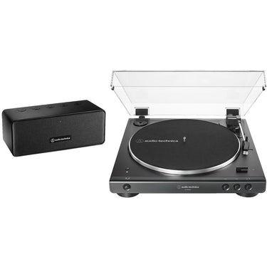 Audio-Technica Automatic Wireless Turntable and Speaker Black + 2 Year Warranty