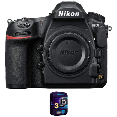 Nikon 1585 D850 45.7MP Full-Frame FX-Format DSLR Camera Body +3 Year Extended Warranty