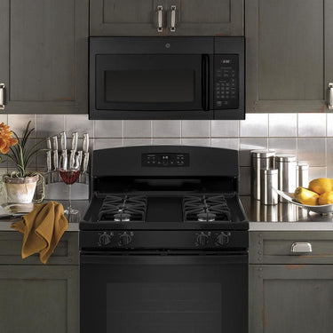 GE 1.6 Cu. Ft. Over-the-Range Microwave Oven, Black - Open Box