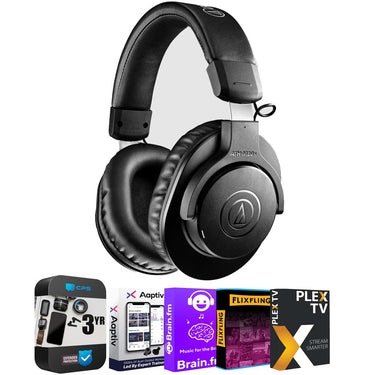 Audio-Technica M20x Wireless Professional Monitor Headphones + 3 Year Protection Pack