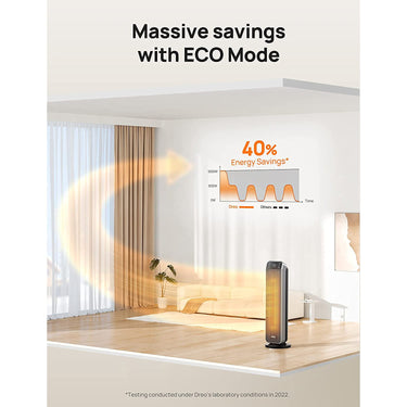 Dreo 24" Space Heater, 11ft/s Fast Quiet Heating Portable Electric Heater with Remote