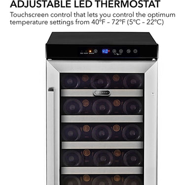Whynter 33 Bottle Built-In Wine Refrigerator, BWR-33SD