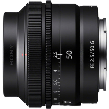 Sony FE 50mm F2.5 G Ultra Compact Prime G Lens for E-Mount + 7 Year Protection Pack