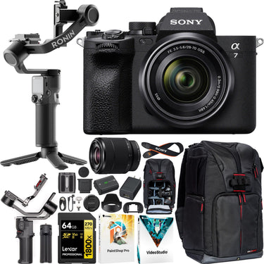 Sony a7 IV Mirrorless Full Frame Camera + 28-70mm Lens + DJI RS 3 Mini Gimbal Bundle