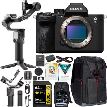 Sony a7R V Mirrorless Full Frame Camera Body Kit + DJI RS 3 Mini Gimbal Bundle