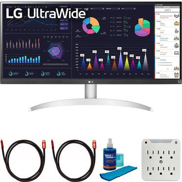 LG UltraWide FHD 29" Computer Monitor with HDR10 & AMD FreeSync+Cleaning Bundle