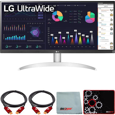 LG UltraWide FHD 29" Computer Monitor w/ HDR10 & AMD FreeSync+ Mouse Pad Bundle