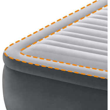 Intex PremAire I Fiber-Tech Dura Beam Air Mattress with Built-in Pump, Full