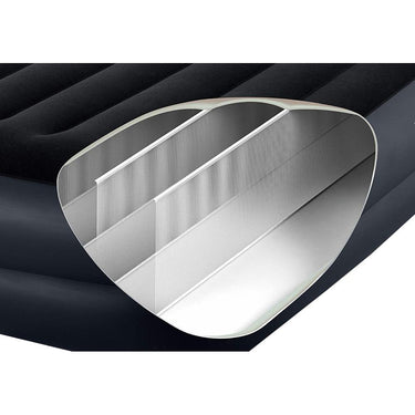 Intex Dura-Beam Standard Series Air Mattress with Built-in Pillow and Pump, Twin