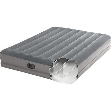 Intex 12" Queen Dura-Beam Standard Prestige Air Mattress with Built-In USB Pump