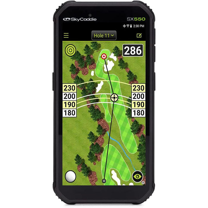 SkyCaddie SX550 TourBook Golf GPS Rangefinder with 5.5" Display - Black