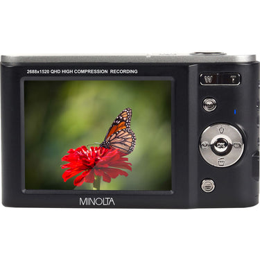Minolta MND20 44 MP / 2.7K Ultra HD Digital Camera - Black - Open Box