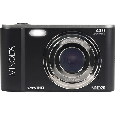 Minolta MND20 44 MP / 2.7K Ultra HD Digital Camera - Black - Open Box