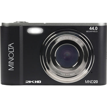 Minolta MND20 44 MP / 2.7K Ultra HD Digital Camera - Black - Open Box