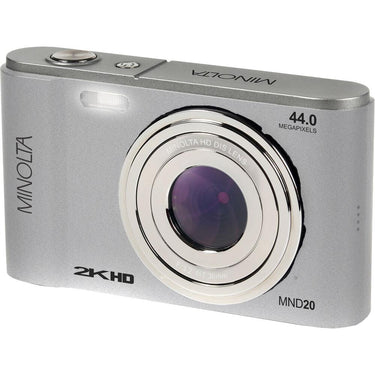 Minolta MND20 44 MP / 2.7K Ultra HD Digital Camera - Silver - Open Box