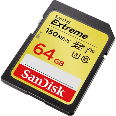 Sandisk Extreme SDXC Memory Card; 64GB; UHS-I (SDSDXV6-064G-ANCIN) - Open Box
