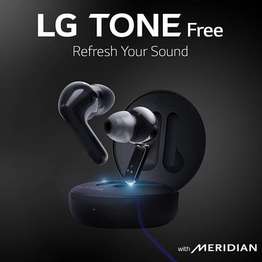 LG TONE Free HBS-FN5W True Wireless Bluetooth Earbuds, Black (HBS-FN5W.ACUSBKI)