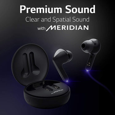 LG TONE Free HBS-FN5W True Wireless Bluetooth Earbuds, Black (HBS-FN5W.ACUSBKI)