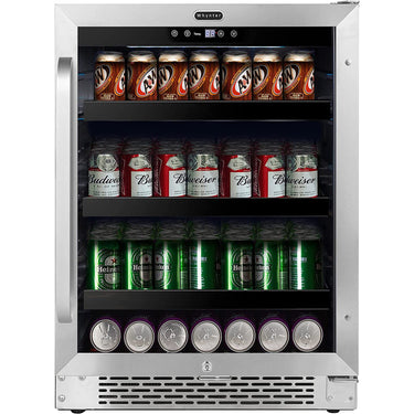 Whynter Stainless Steel 24-inch Built-in 140 Can Undercounter Beverage Refrigerator