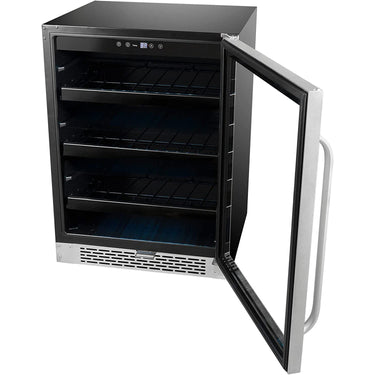 Whynter Stainless Steel 24-inch Built-in 140 Can Undercounter Beverage Refrigerator
