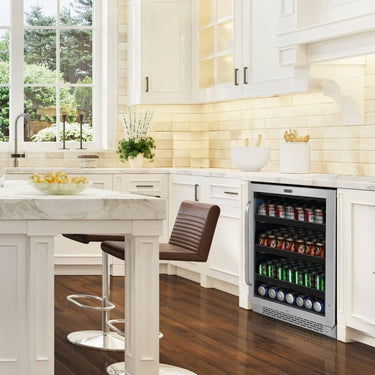 Whynter Stainless Steel 24-inch Built-in 140 Can Undercounter Beverage Refrigerator